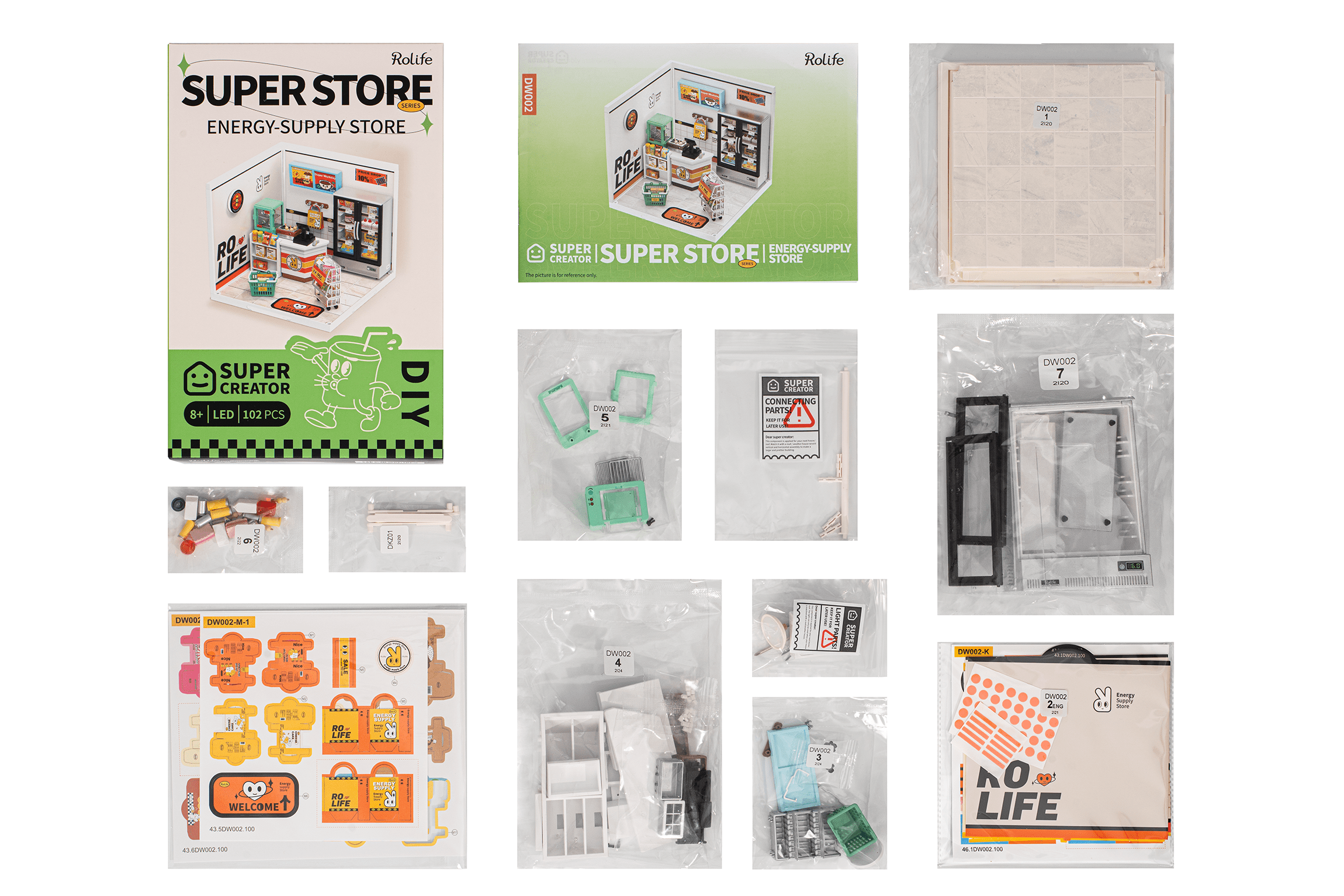 Hands Craft DIY Miniature House Kit: Energy Supply Store Kawaii Gifts