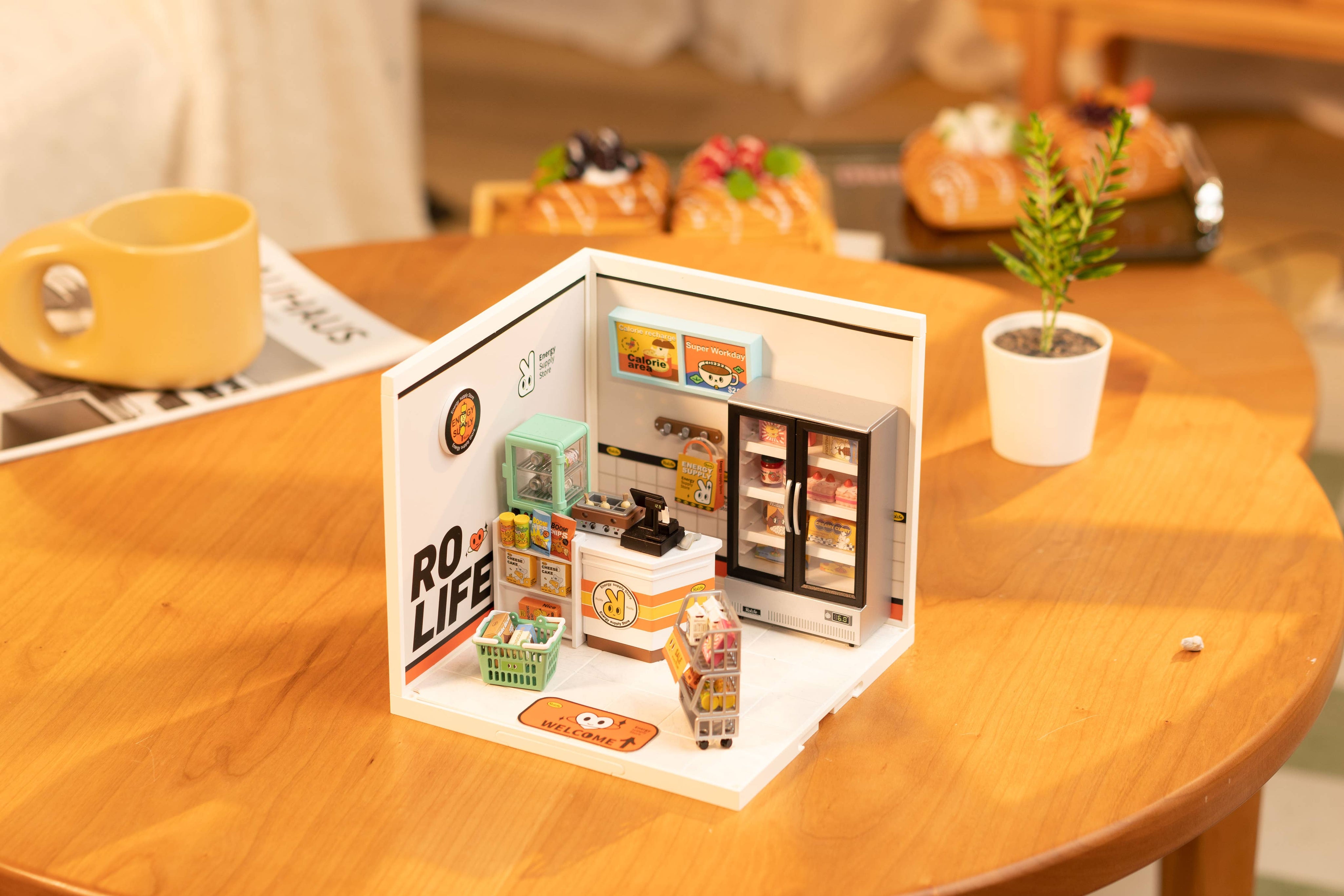 Hands Craft DIY Miniature House Kit: Energy Supply Store Kawaii Gifts