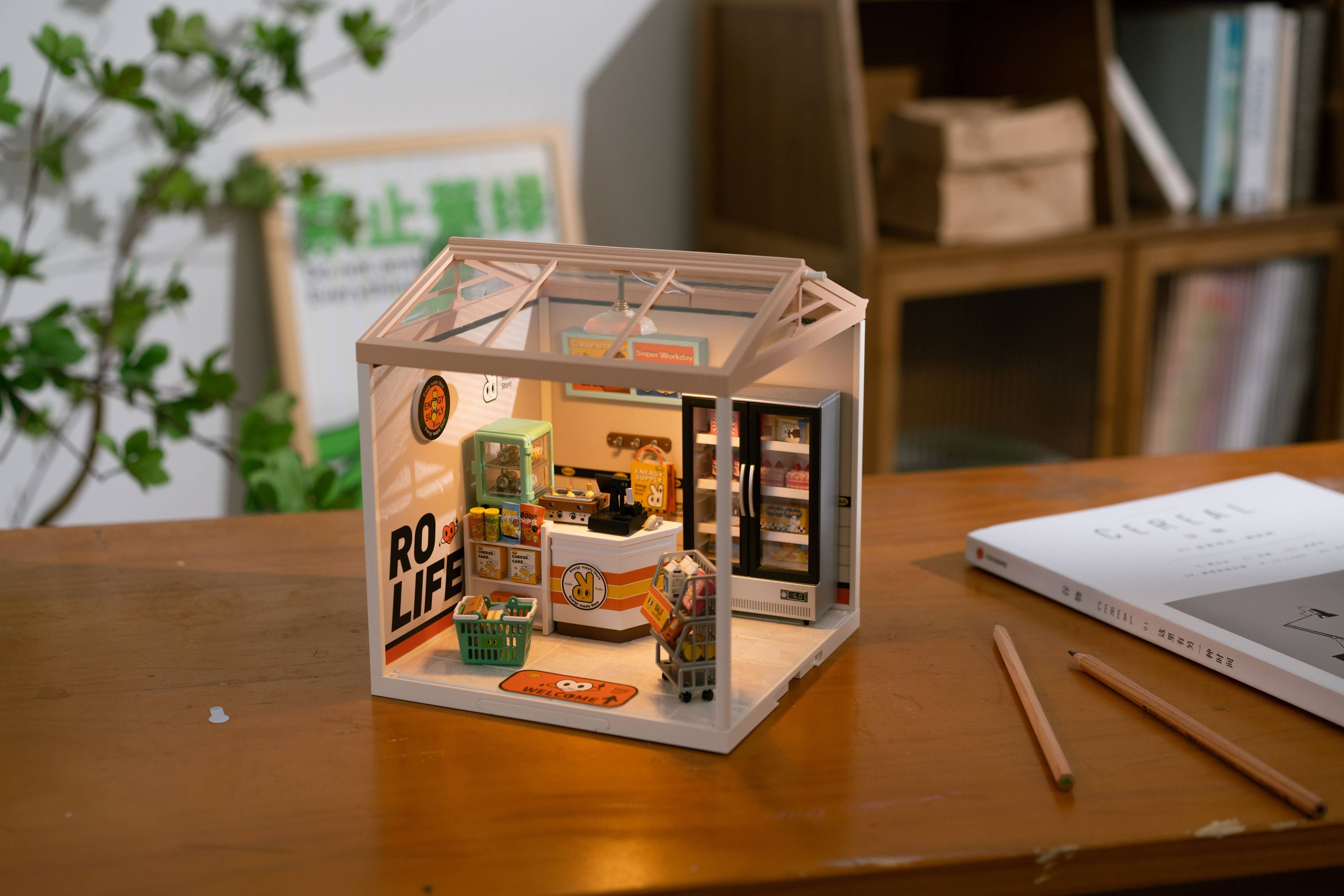 Hands Craft DIY Miniature House Kit: Energy Supply Store Kawaii Gifts