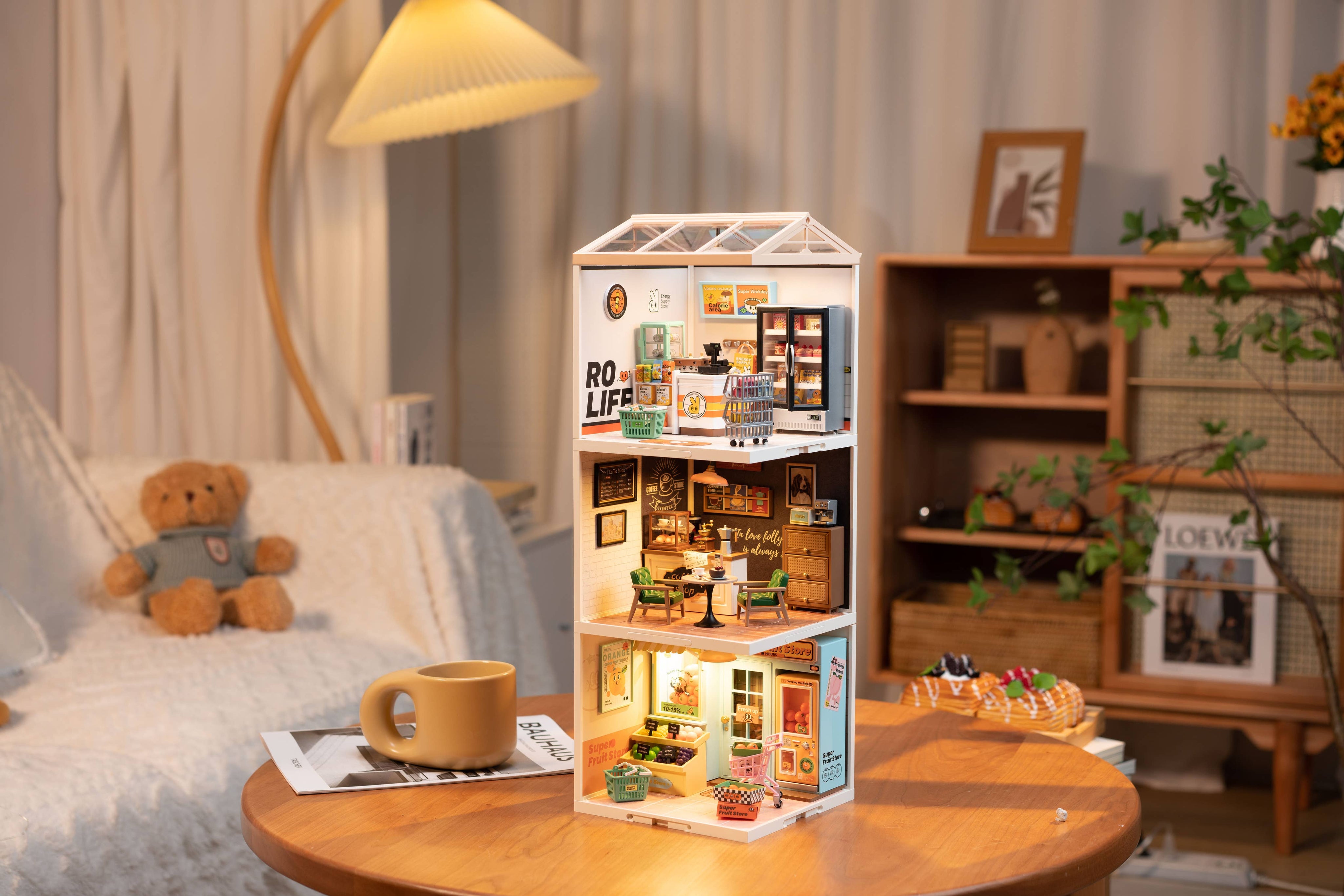 Hands Craft DIY Miniature House Kit: Energy Supply Store Kawaii Gifts