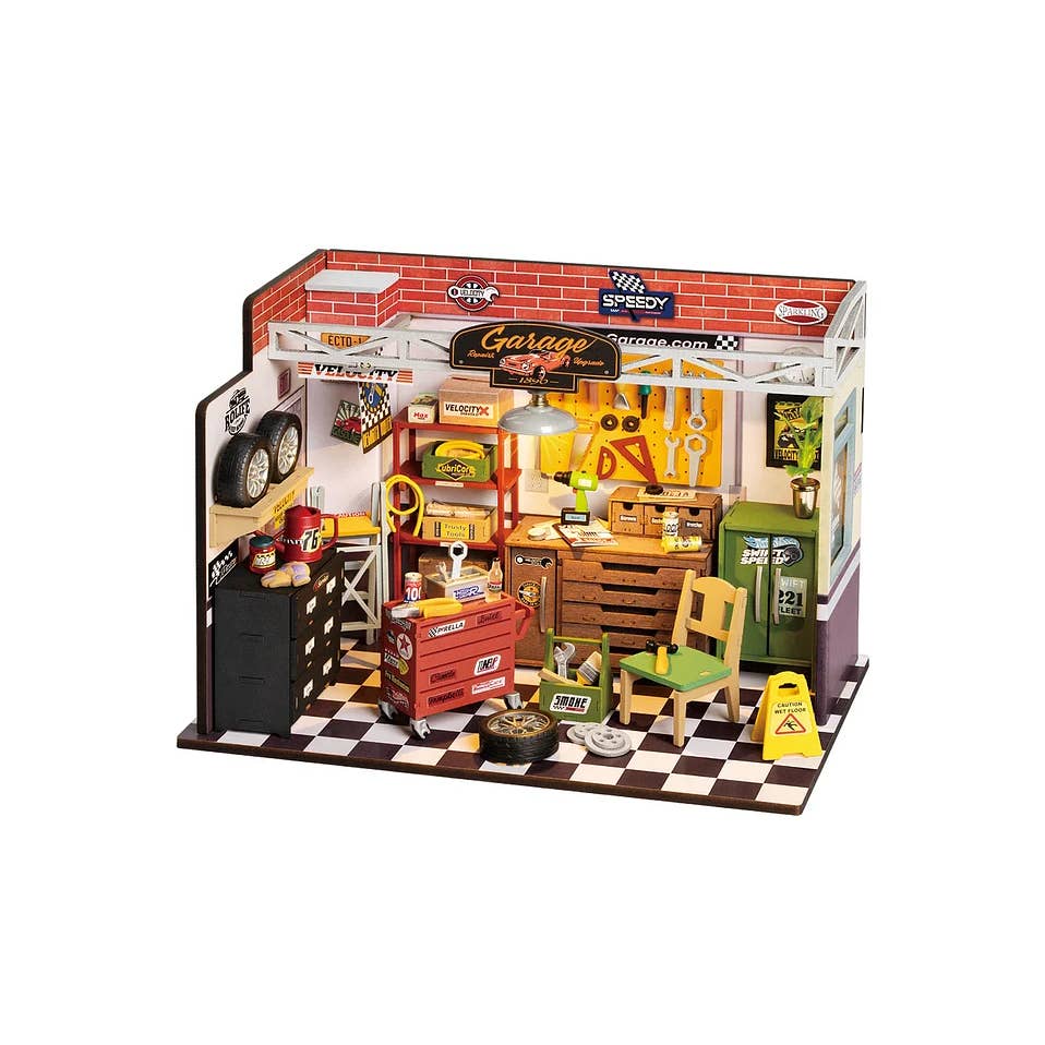 Hands Craft DIY Miniature House Kit: Garage Workshop Kawaii Gifts 810101581267