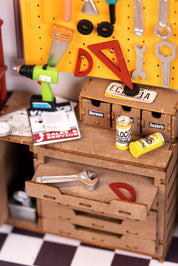 Hands Craft DIY Miniature House Kit: Garage Workshop Kawaii Gifts 810101581267