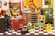 Hands Craft DIY Miniature House Kit: Garage Workshop Kawaii Gifts 810101581267