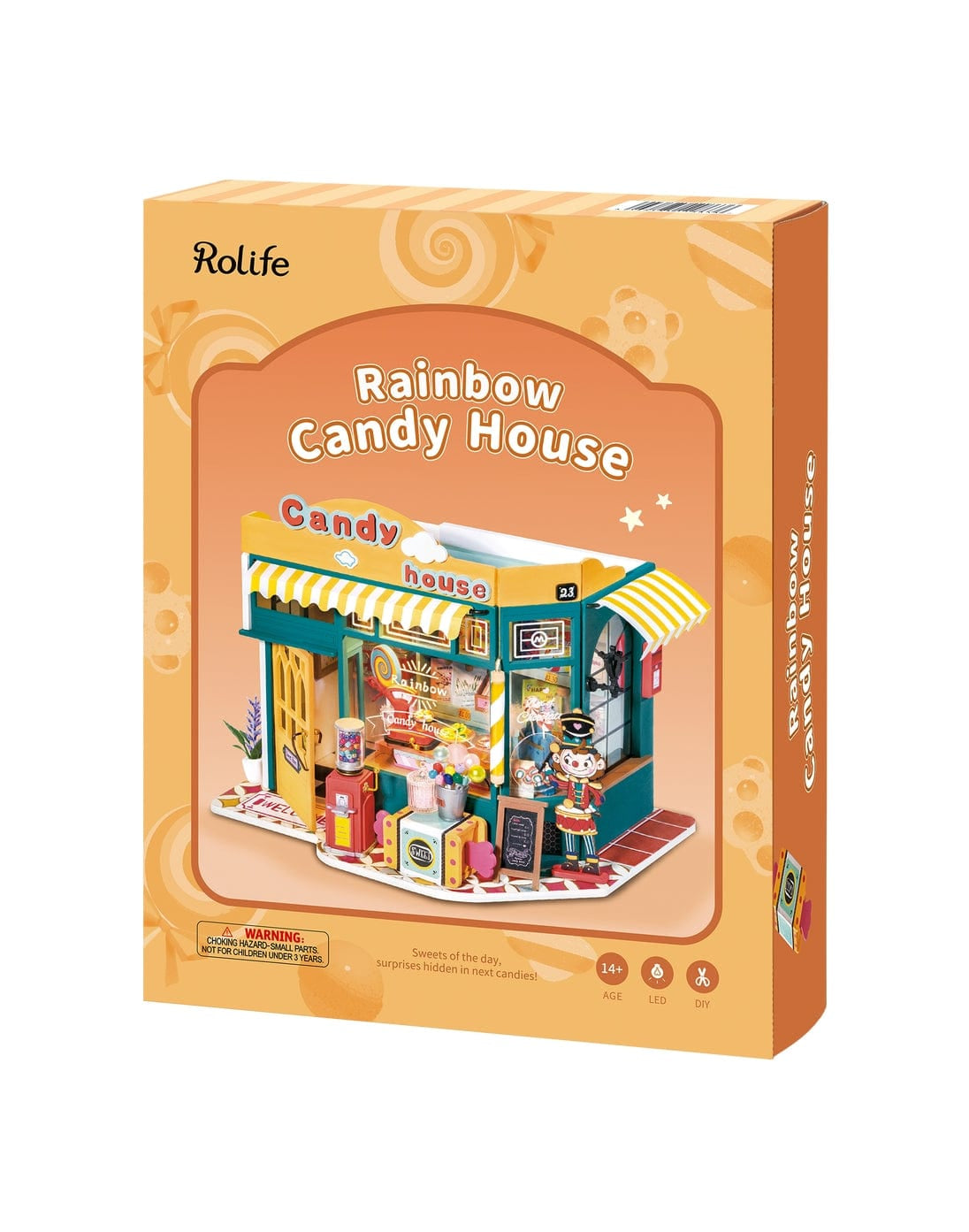 Hands Craft DIY Miniature House Kit: Rainbow Candy House Kawaii Gifts