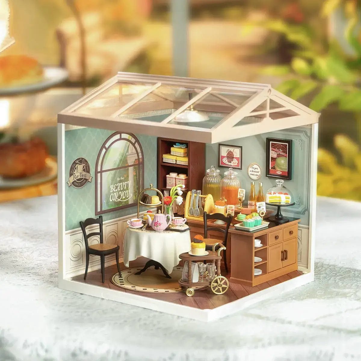 Hands Craft DIY Miniature House Kit: Sweet Sips Tea Kawaii Gifts