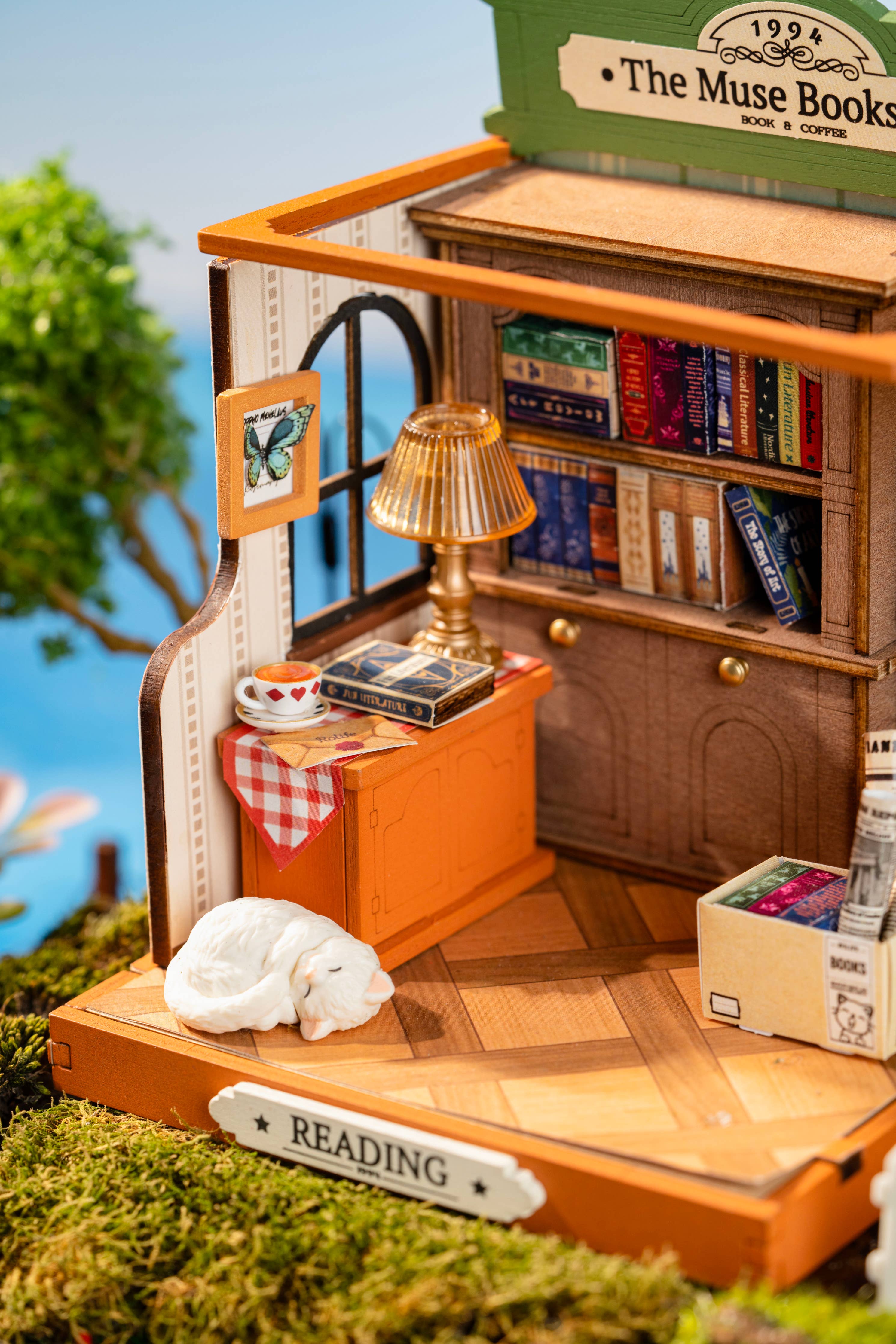 Hands Craft DIY Miniature House Kit: The Muse Bookshop Kawaii Gifts