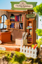 Hands Craft DIY Miniature House Kit: The Muse Bookshop Kawaii Gifts