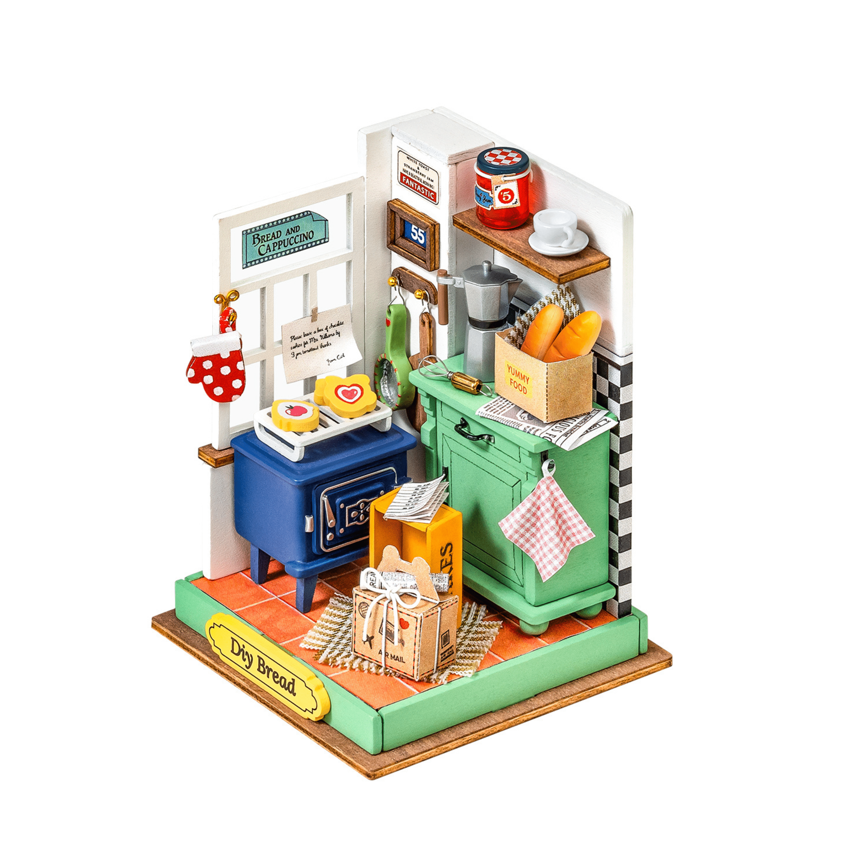 Hands Craft DS029, DIY Miniature House Kit: Afternoon Baking Time Kawaii Gifts