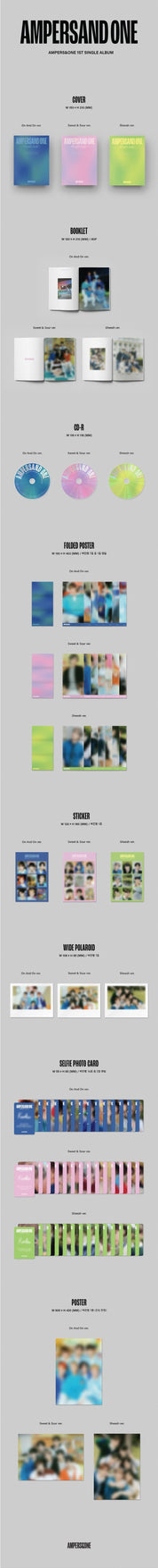 Hanteo AMPERS&ONE - 1st Single Album [Ampersandone] Kawaii Gifts