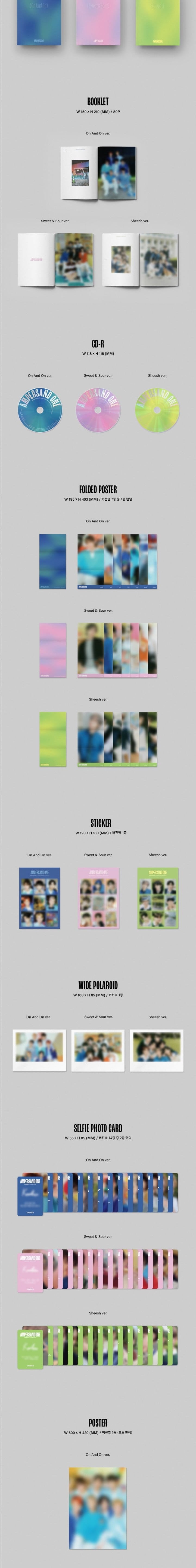 Hanteo AMPERS&ONE - 1st Single Album [Ampersandone] Kawaii Gifts
