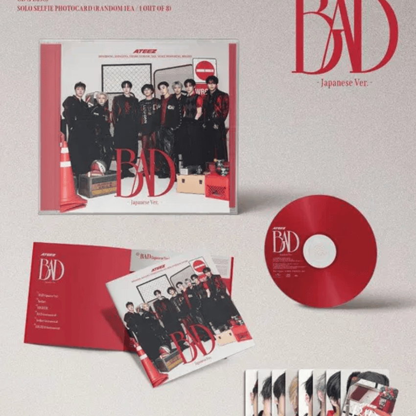 Hanteo ATEEZ - Bad (5th Japanese Single) (Flash Price Edition) Kawaii Gifts