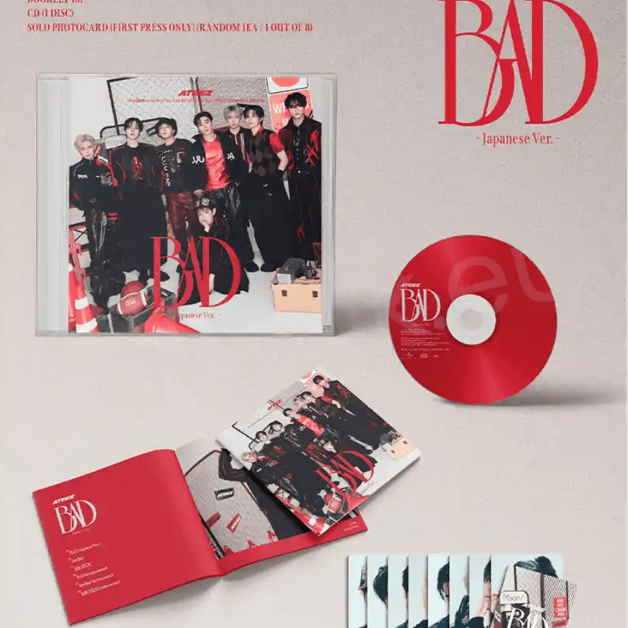 Hanteo ATEEZ - Bad (5th Japanese Single) (Standard Edition) Kawaii Gifts