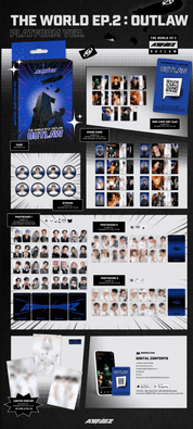 Hanteo ATEEZ - [The World EP.2: Outlaw] (Platform Ver.) Kawaii Gifts