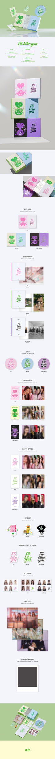Hanteo ILLIT - [I'll Like You] (2nd Mini Album) Kawaii Gifts 8809704428866