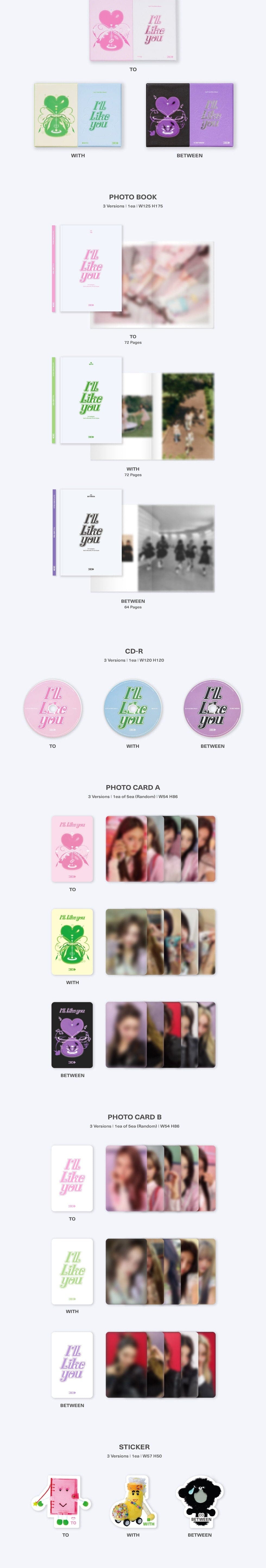 Hanteo ILLIT - [I'll Like You] (2nd Mini Album) Kawaii Gifts 8809704428866