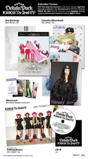 Hanteo KiiiKiii - The 2nd EP [Delulu Pack] Calendar Version Kawaii Gifts