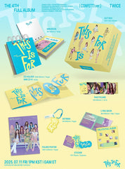 Hanteo TWICE - [This is For] (The 4th Full Album) (Confetti Ver.) Kawaii Gifts
