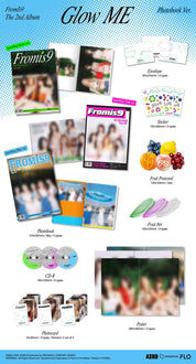 Hanteo FROMIS_9 - The 2nd Album [Glow Me] (Photobook Ver.) Kawaii Gifts 8800371190131
