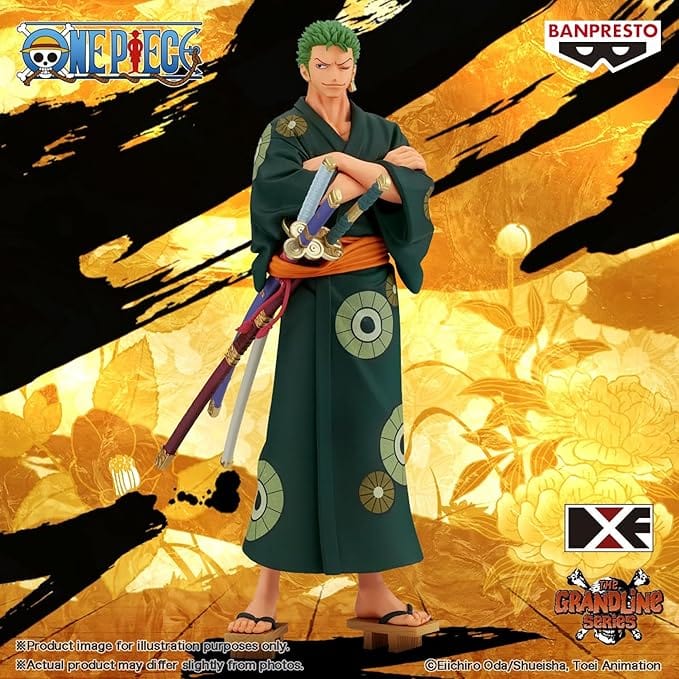 JBK One Piece ~The Grandline Series~ Roronoa Zoro -Yukata Ver.- 6.7" Figure Kawaii Gifts 4983164868012