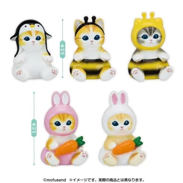 JBK Mofusand Cat Bees Bunnies & Penguin Mini Figures Kawaii Gifts