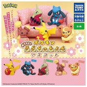 JBK Pokemom At Home Relax with Cushion Surprise Figure Gashapon Kawaii Gifts 90060113