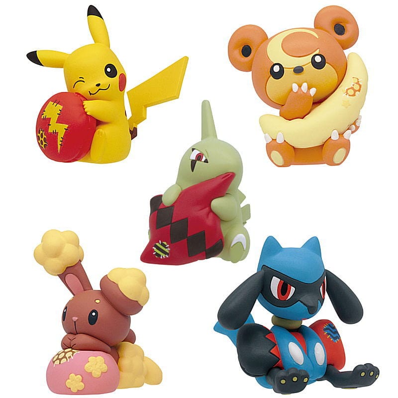 JBK Pokemom At Home Relax with Cushion Surprise Figure Gashapon Kawaii Gifts 90060113