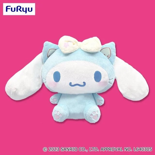 JBK Cinnamoroll Yummy Yummy Cat Big Plush - 16.9" Kawaii Gifts