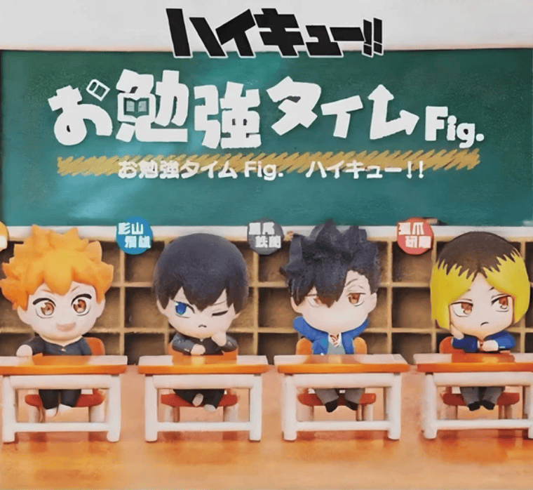 JBK Haikyuu!! Study Time Figure Gashapon Kawaii Gifts