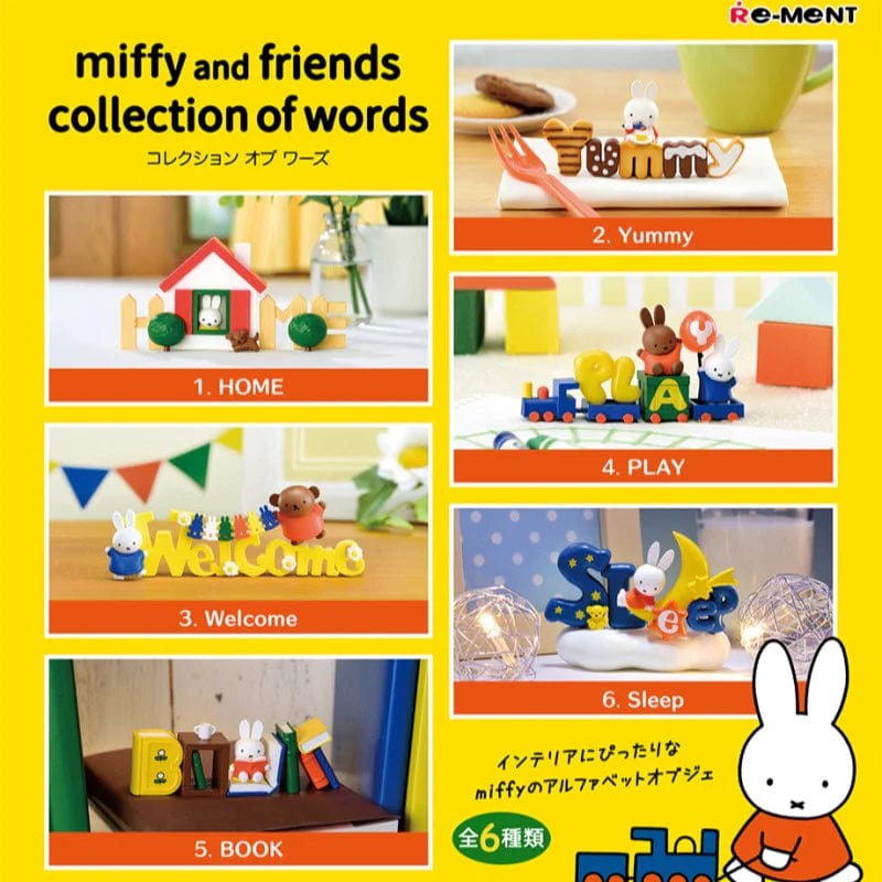 JBK Re-Ment Miffy and Friends Collection of Words Blind Box Kawaii Gifts 4521121207278