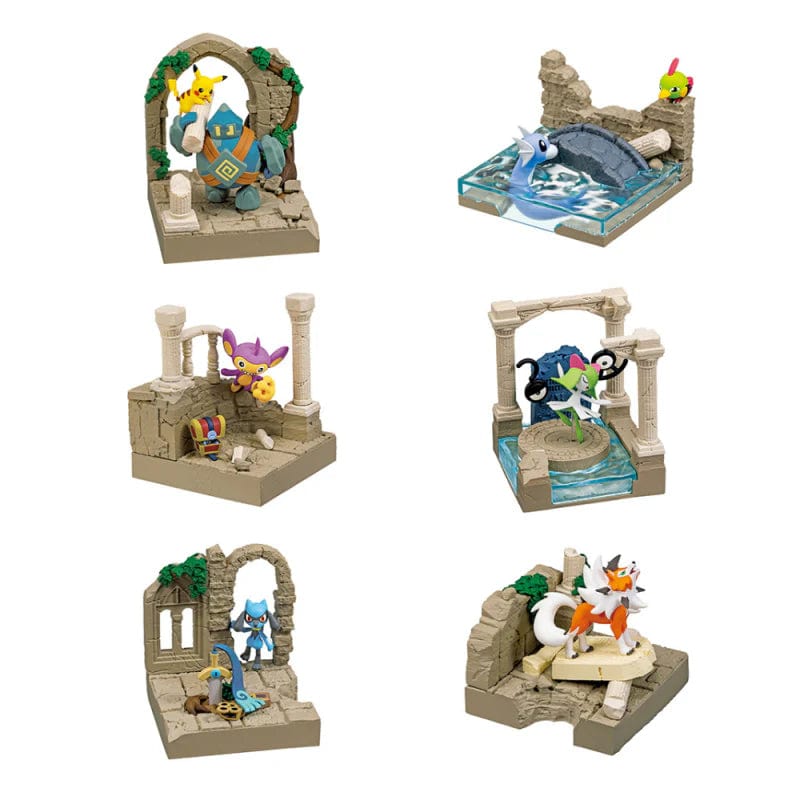 JBK Re-Ment Pokemon Diorama Collection Ancient Castle Ruins Surprise Box Kawaii Gifts 4521121208039