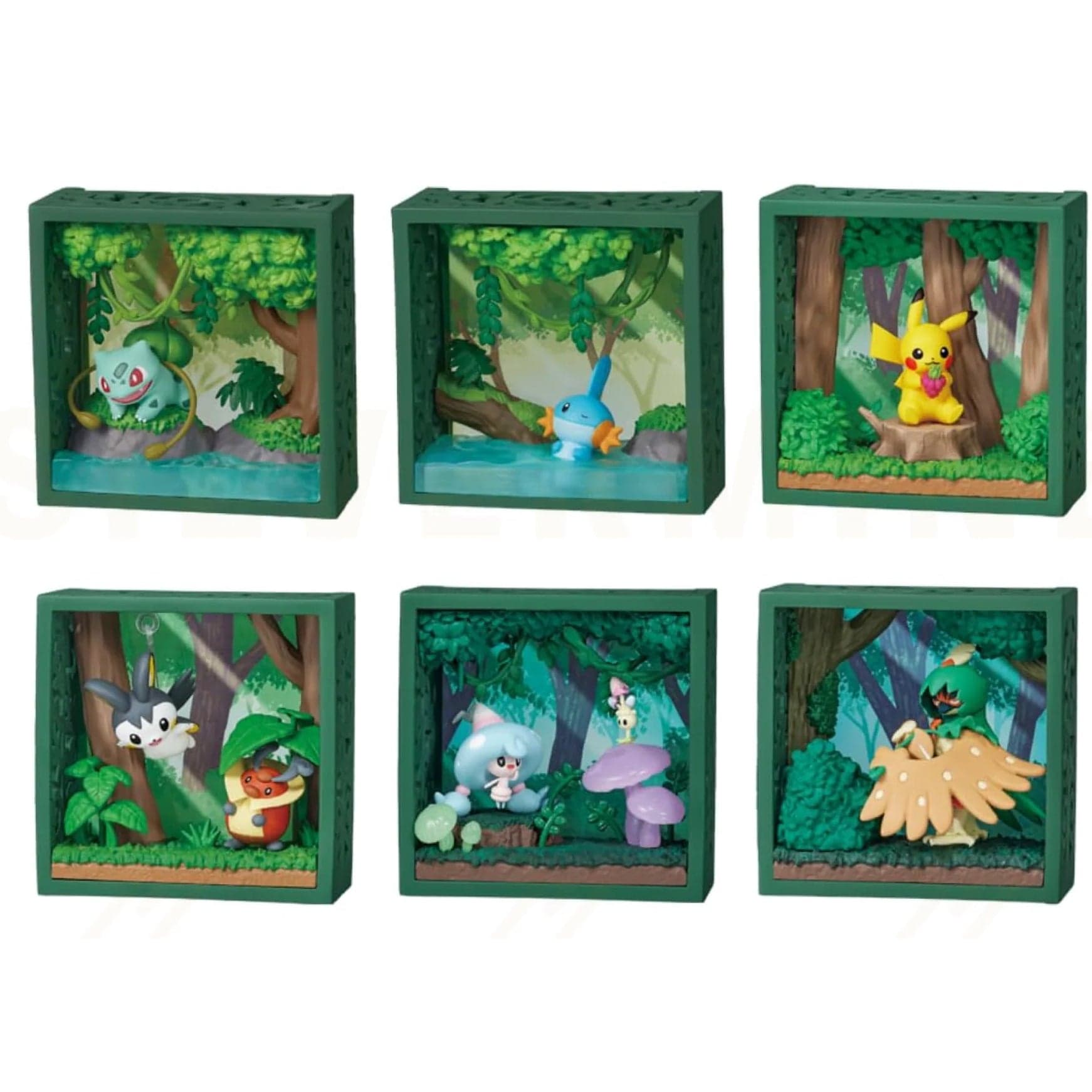 JBK Re-Ment Pokemon Frame Deep Woods Surprise Box Kawaii Gifts 4521121208312