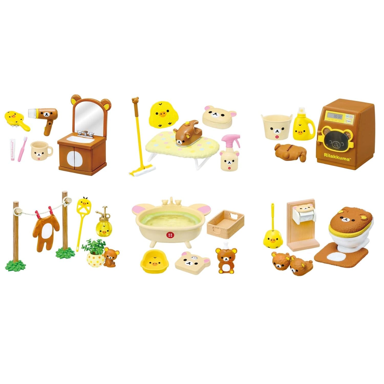 JBK Re-Ment Rilakkuma Room Washroom Surprise Box Kawaii Gifts 4521121173559