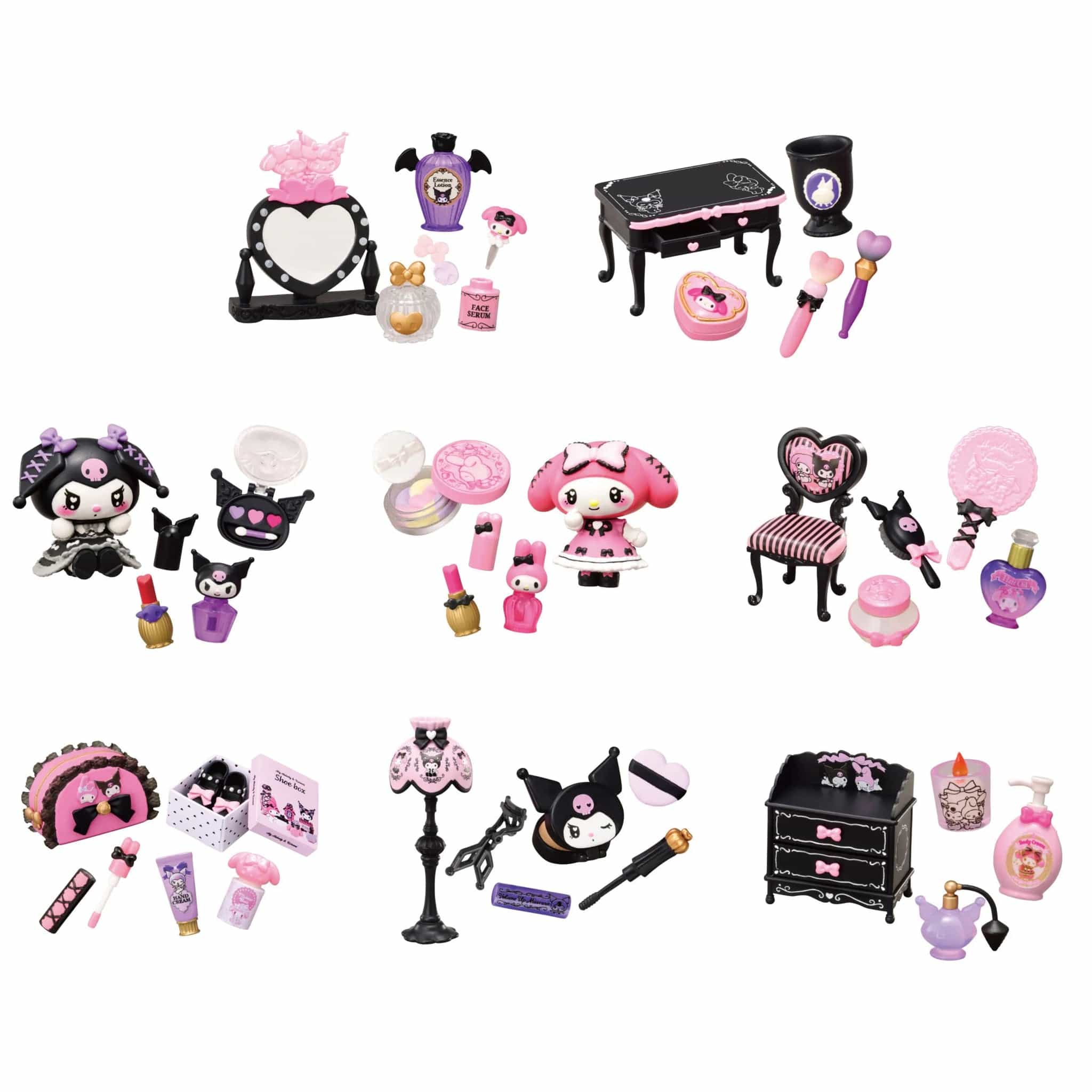 JBK Rement Sanrio My Melody And Kuromi Mischievous Cosmetics Surprise Box Kawaii Gifts 4521121152844