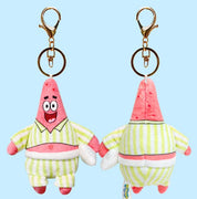 K-Wonderland SpongeBob & Patrick Bedtime Pajamas Plush Keychain Bag Charms Collection Patrick Kawaii Gifts