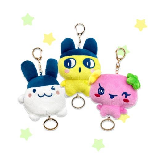 Tamagotchi Plush Keychain – Bag Deco Charm – Kawaii Gifts