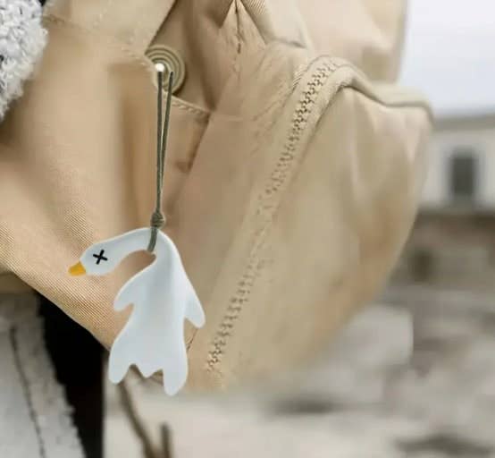 K_Wonderland Beijing Duck Color-Changing Keyring Bag Charm Kawaii Gifts