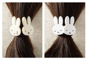 K-Wonderland Miffy Acryle Face Hair Tie String Scrunches Blue Kawaii Gifts