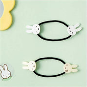 K-Wonderland Miffy Acryle Face Hair Tie String Scrunches Blue Kawaii Gifts