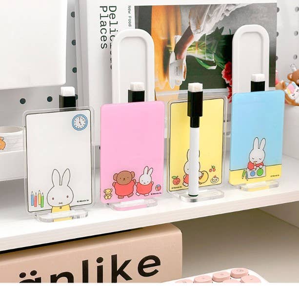 K-Wonderland Miffy acryle Memo Stand with Pen Blind Random Box Kawaii Gifts