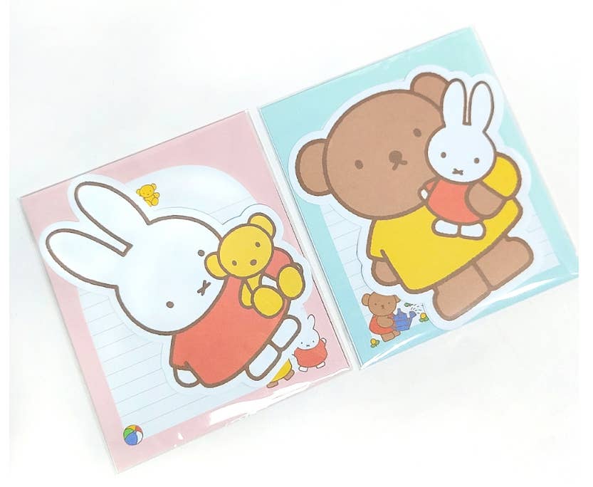 K-Wonderland Miffy & Boris Writing Letter Paper SET Kawaii Gifts