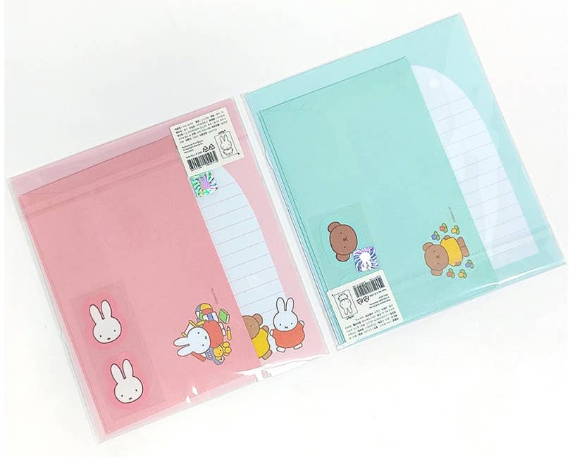 K-Wonderland Miffy & Boris Writing Letter Paper SET Kawaii Gifts