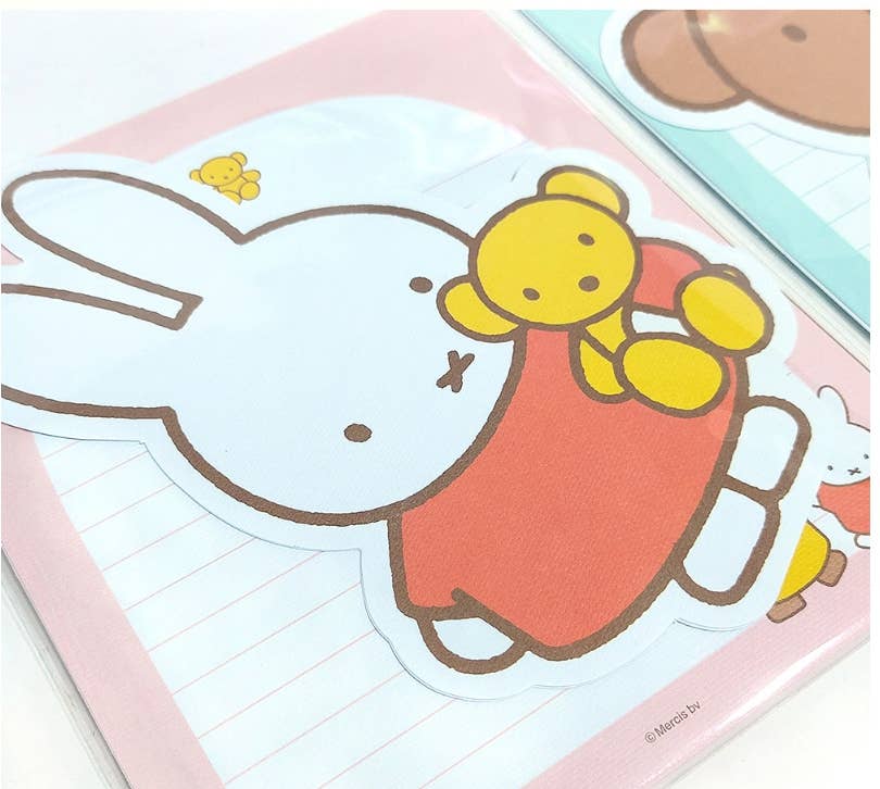 K-Wonderland Miffy & Boris Writing Letter Paper SET Kawaii Gifts