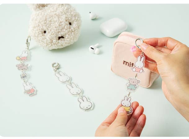 K_Wonderland Miffy Delight Acrylic Keychains Kawaii Gifts