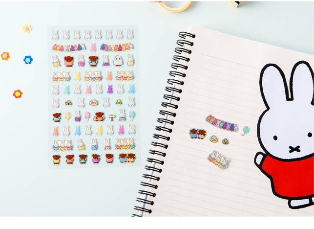 K-Wonderland Miffy Water Drop Point Sticker Kawaii Gifts