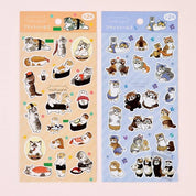 K_Wonderland Mofusand Animal Sushi & Friends Stickers – Flat Seal Ver. 2 Kawaii Gifts