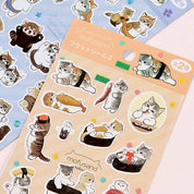 K_Wonderland Mofusand Animal Sushi & Friends Stickers – Flat Seal Ver. 2 Kawaii Gifts