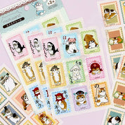 K-Wonderland Mofusand illust Deco Stickers 5 PCS SET Kawaii Gifts