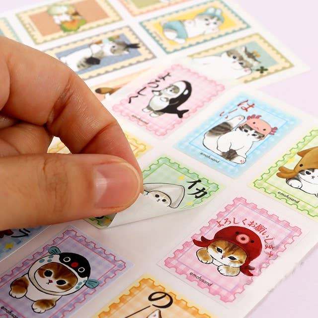 K-Wonderland Mofusand illust Deco Stickers 5 PCS SET Kawaii Gifts