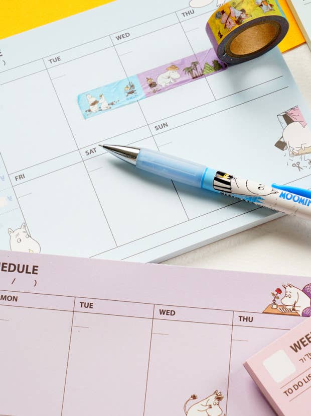 K-Wonderland Moomin Weekly Planner Diary Journal Pad Kawaii Gifts