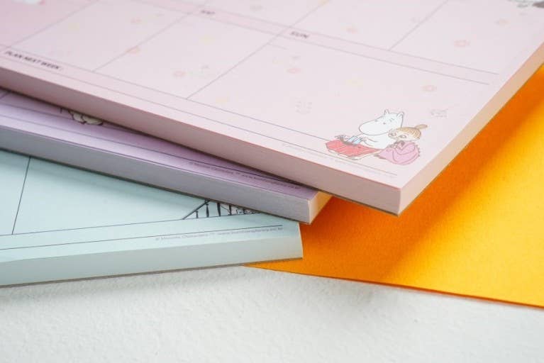 K-Wonderland Moomin Weekly Planner Diary Journal Pad Kawaii Gifts